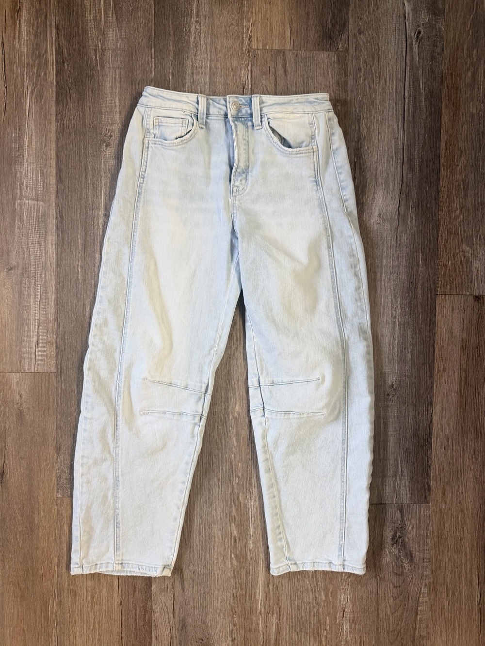 FLYING MONKEY Barrel Cropped Jeans